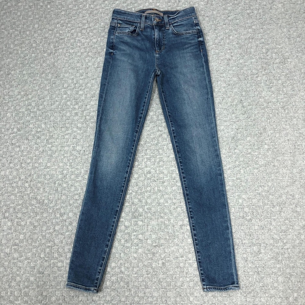 Joes Jeans The Icon Mid Rise Skinny Jeans Womens 25 Blue Med Wash Stretch Denim